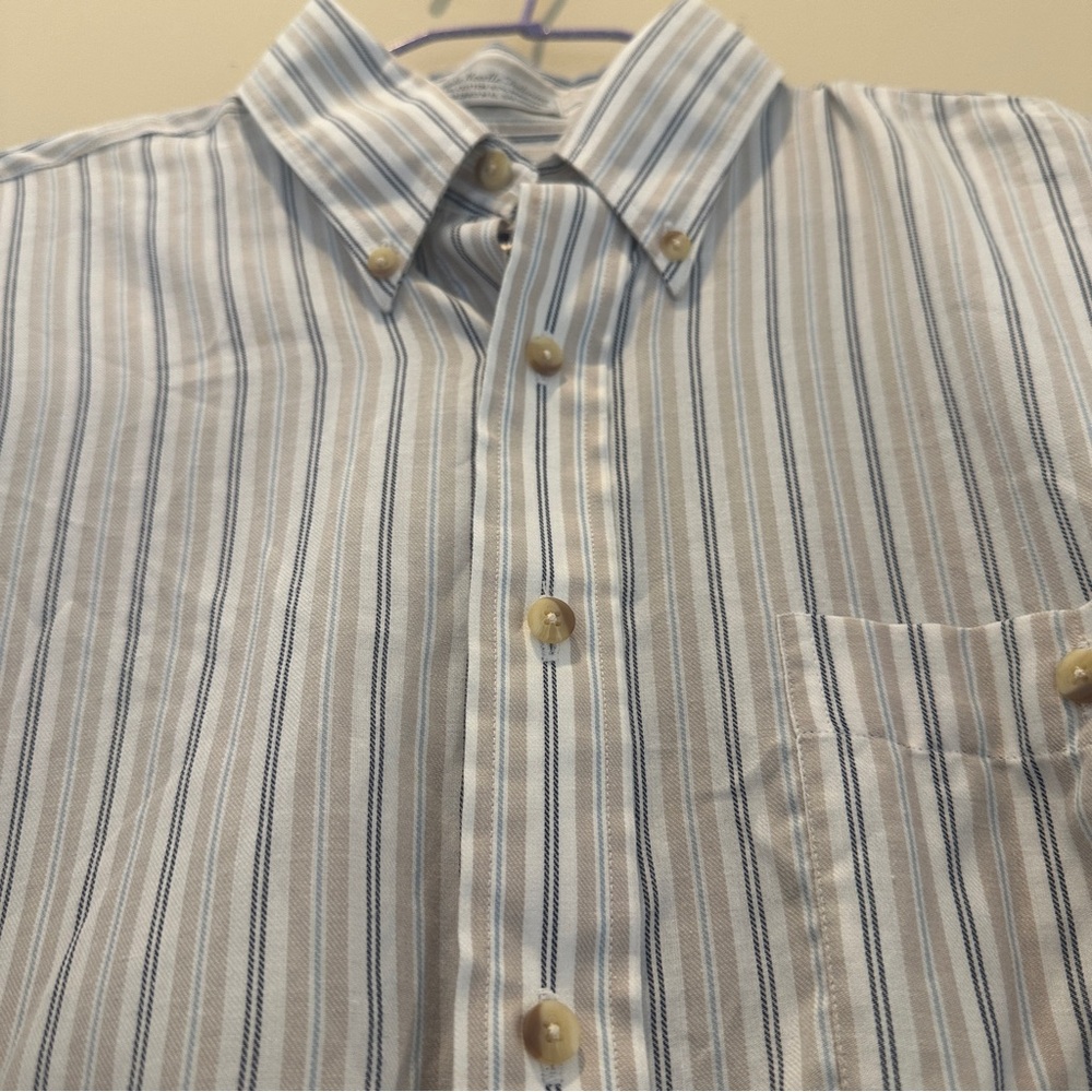 Sears Roebuck & Co. Vintage 90’s Men's Long Sleeve Striped Button Shirt 16 34/35